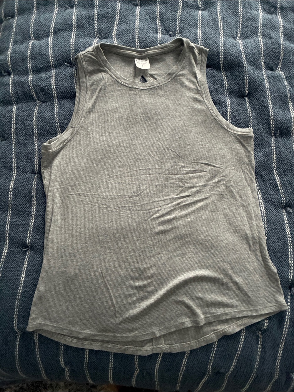 Athleta Gray Scoop Neck Women's Tank Top